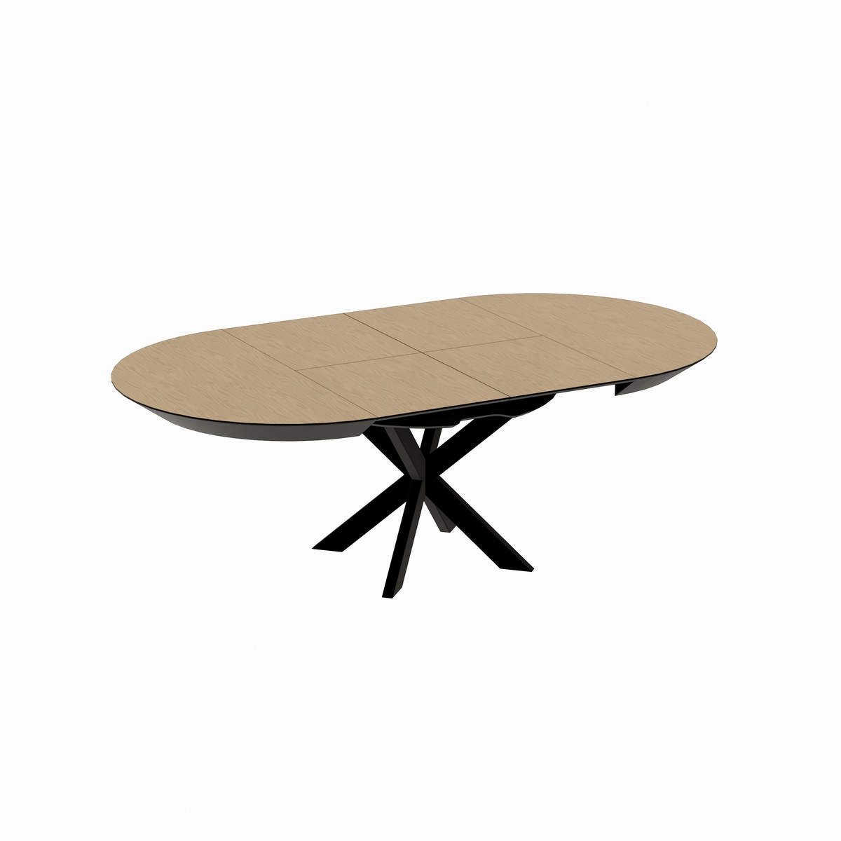 Кухонний стіл із натурального дерева NOVA  Natural/Wenge P10496 Altek mebli