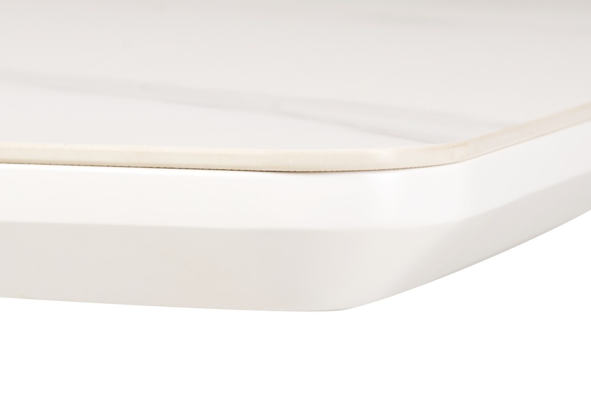 Стіл обідній розкладний ТМL-860-1 Білий мармур/Білий V201759 Altek mebli