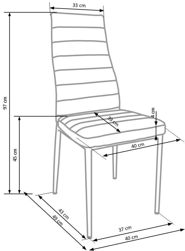 Стул K70 Белый K70-1 Altek mebli
