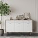 Комод Вирмо 1 МДФ Белый Жемчужный/Дуб аликанте KD-5-005 Altek mebli