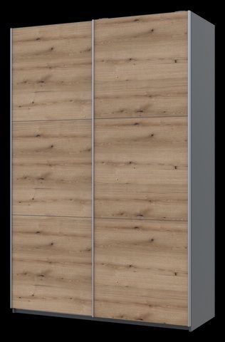 Шафа купе Doros G-Caiser Графіт Дуб Евок 2 ДСП 160х60х240 (42005074) 42005074 Altek mebli