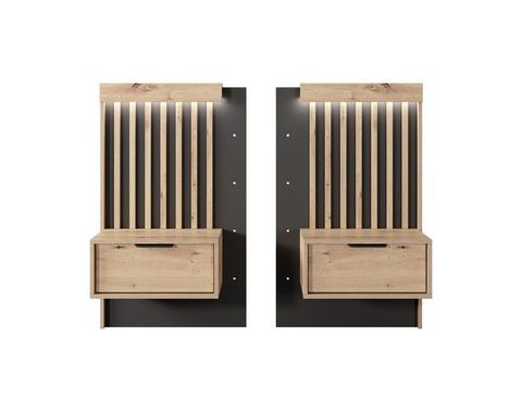Тумби приліжкові Italy 1S/51 Дуб артизан/Антрацит  PFH-091098 Altek mebli