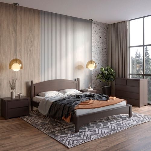 Двоспальне ліжко Мангеттен Н Венге 160&times;200 см MBG-50012-9 Altek mebli