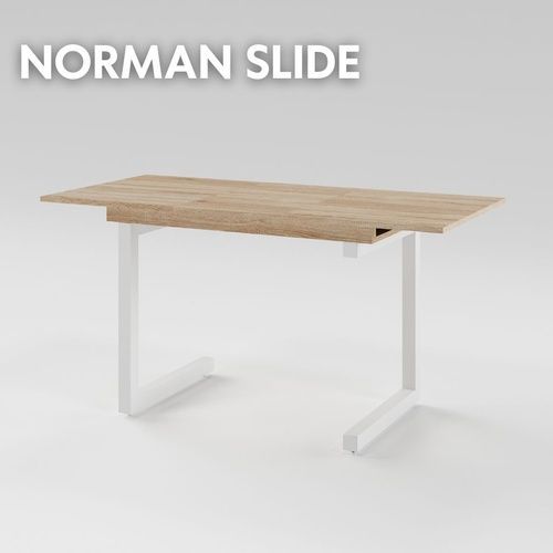Розсувний стіл NORMAN slide 1100 Дуб сонома/Білий MRM480148 Altek mebli