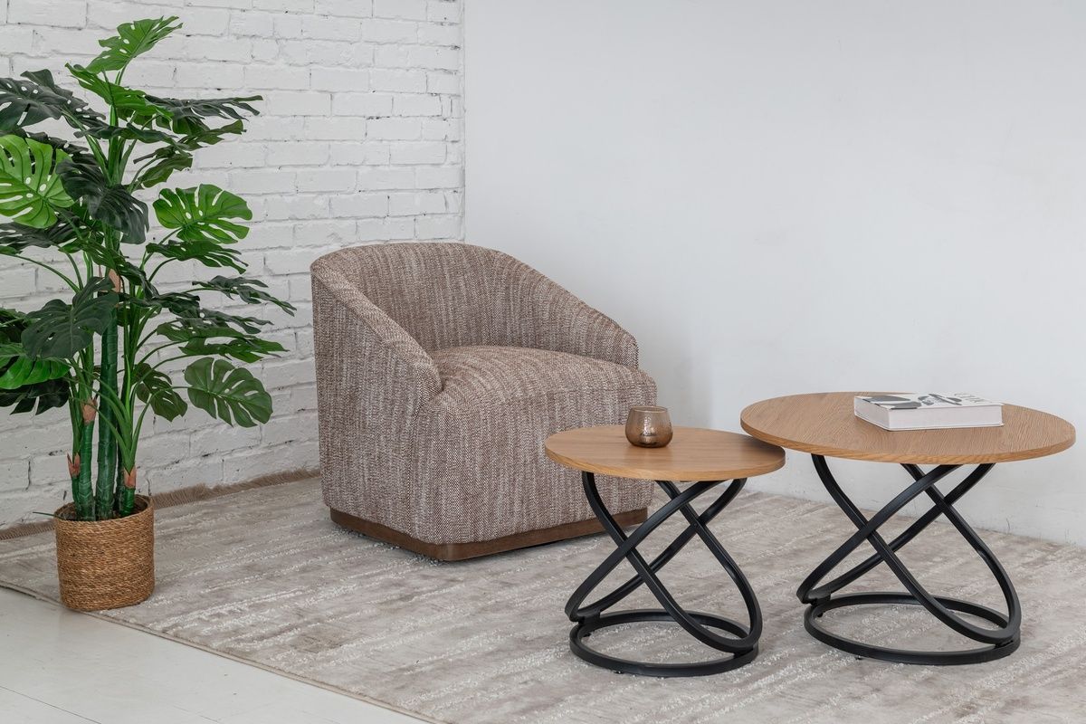Поворотне крісло "Тіволі" теплий каштан Armchair-tivoli-warm-chestnut Altek mebli