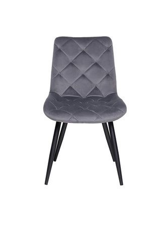 Стул М-45 Серый/Черный M-45-grey-velur/black Altek mebli