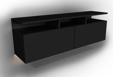ТВ-Тумба ZEUS AirTV-3 чорна Hol-Da11 Altek mebli