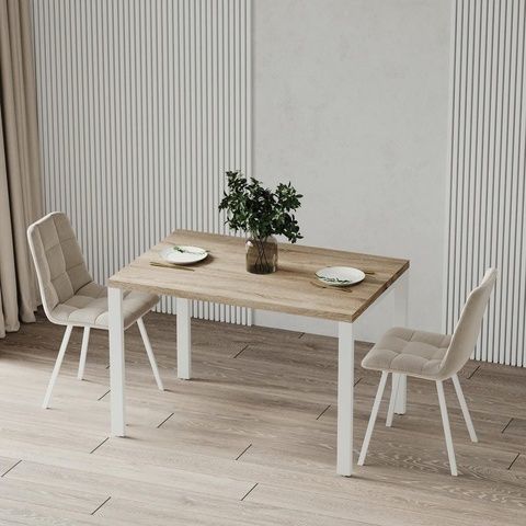 Обідній стіл SIMPLE 900 Дуб сонома/Білий MRM480219 Altek mebli