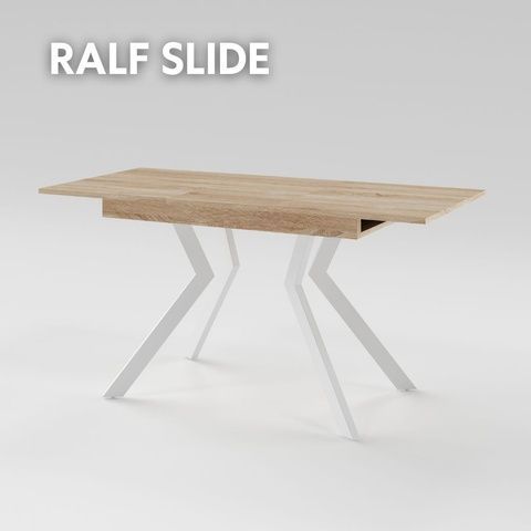 Розсувний стіл RALF slide 1100 Дуб сонома/Білий MRM480150 Altek mebli