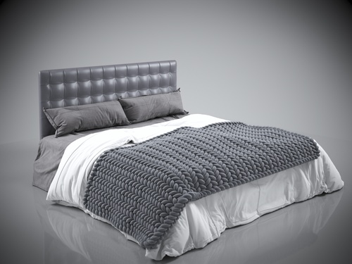 Двухспальная мягкая кровать Гренадин 120х200 Серый 735920 Altek mebli