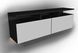 ТВ-Тумба ZEUS AirTV-2 чорно-біла Hol-Da10 Altek mebli