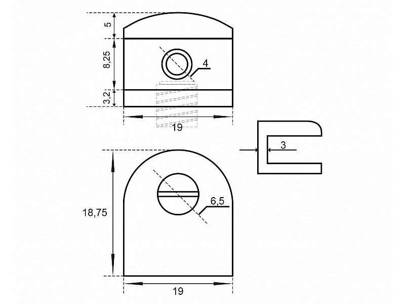 Полкодержатель ДС Оптима Лайн DM 50 G2 Хром (12342)