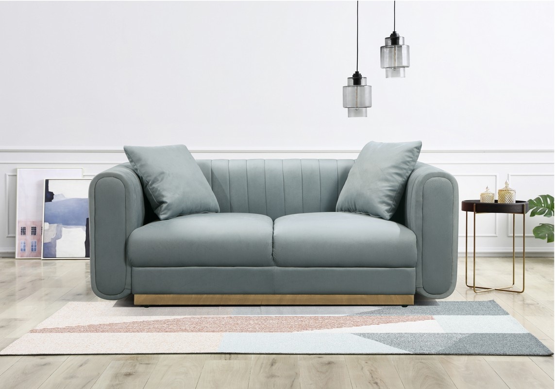 Софа Орландо Льодяний/Золото Vetro Mebel Orlando-ice-velvet-sofa Altek mebli