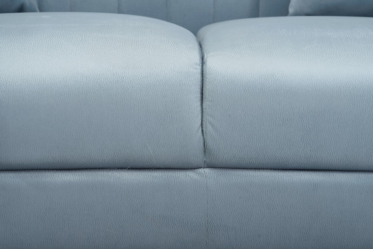 Софа Орландо Ледяной/Золото Vetro Mebel Orlando-ice-velvet-sofa Altek mebli