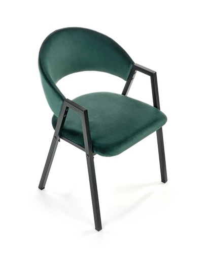 Обеденный стул K473 Темно-зеленый/Черный K473-2 Altek mebli