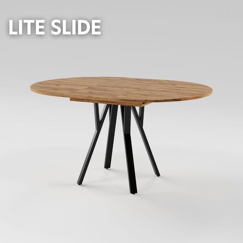 Розсувний стіл LITE slide D800 Дуб крафт золотий/Чорний MRM480101 Altek mebli