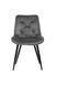 Стілець M-48 сірий+чорний M-48-grey-velvet/ black Altek mebli