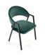 Обідній стілець K473 Темно-зелений/Чорний K473-2 фото 1 Altek mebli