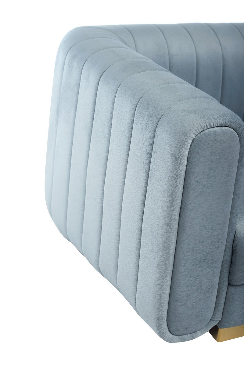 Софа Орландо Ледяной/Золото Vetro Mebel Orlando-ice-velvet-sofa Altek mebli