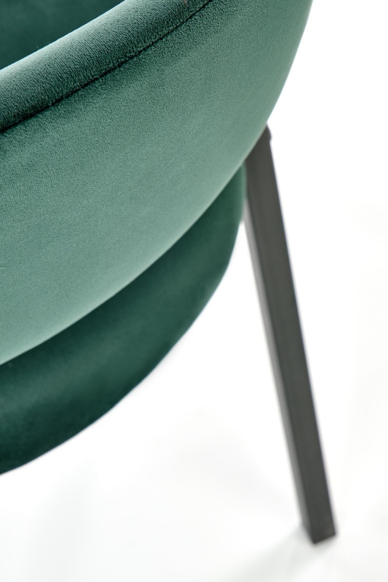 Обідній стілець K473 Темно-зелений/Чорний K473-2 Altek mebli