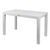 Садовий стіл Rattan 70x120 білий 610270 Altek mebli