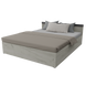 Ліжко двоспальне без вкладу Неман СІМПЛ 160х200 Білий 5648565 Altek mebli