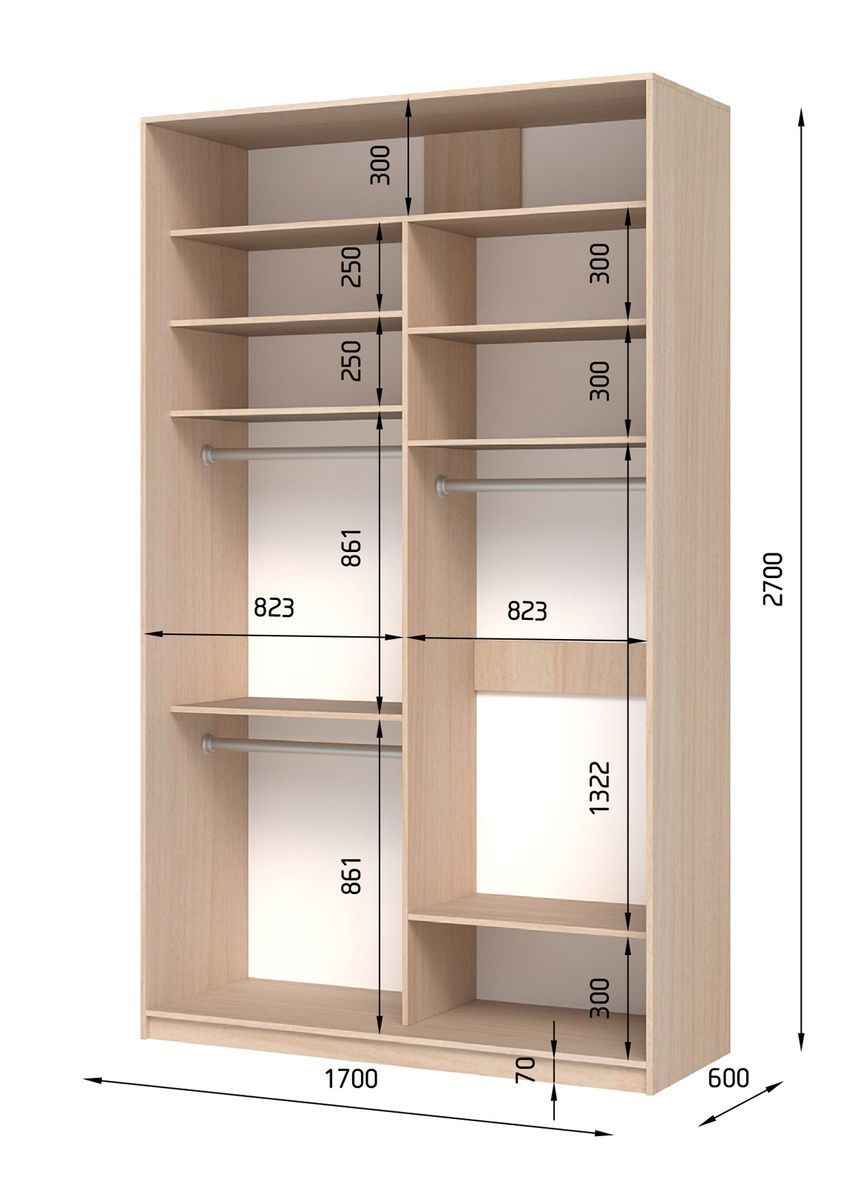 Шафа-купе E-Line ЕШК 2.3 Антрацит 600x1700x2700 23276017 Altek mebli
