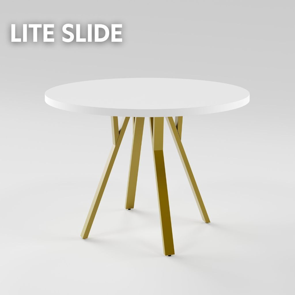 Розсувний стіл LITE slide D1100 Білий/Золотий MRM480103 Altek mebli