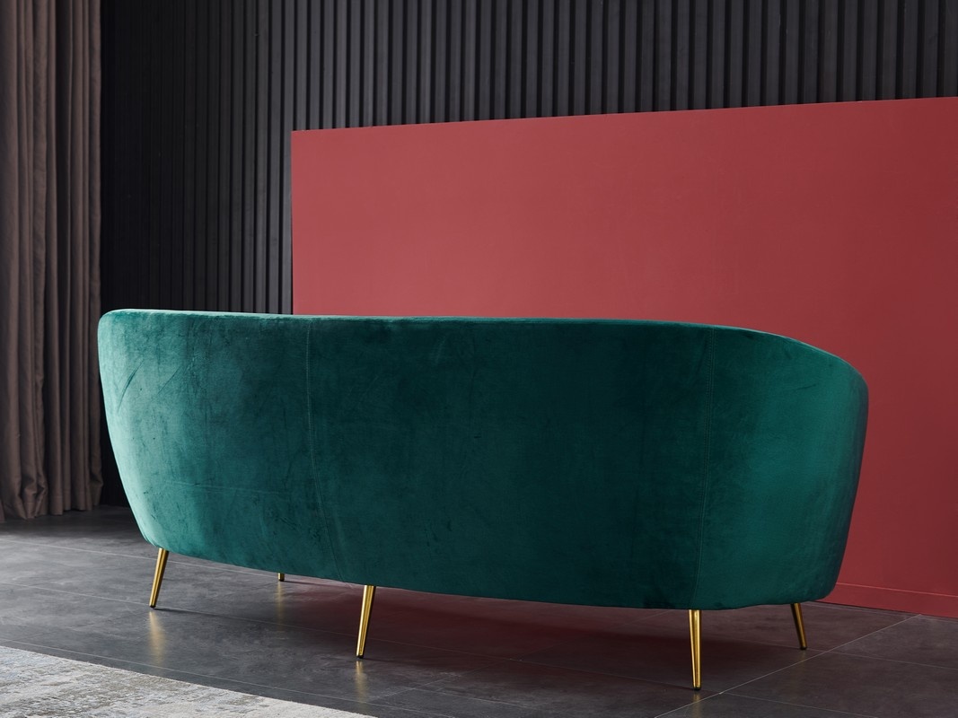 Софа Сильвия Изумруд/Золото Vetro Mebel silviya-emerald-sofa Altek mebli