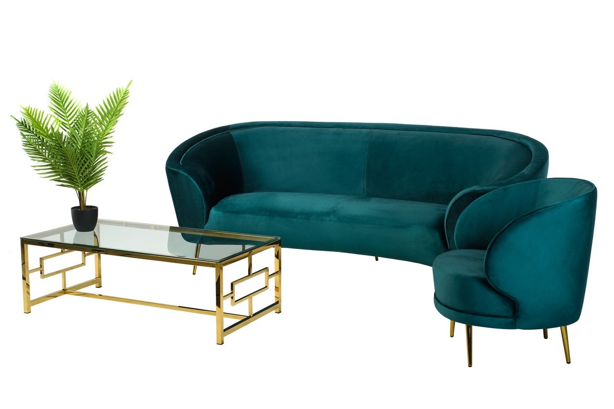 Софа Сильвія Смарагд/Золото Vetro Mebel silviya-emerald-sofa Altek mebli