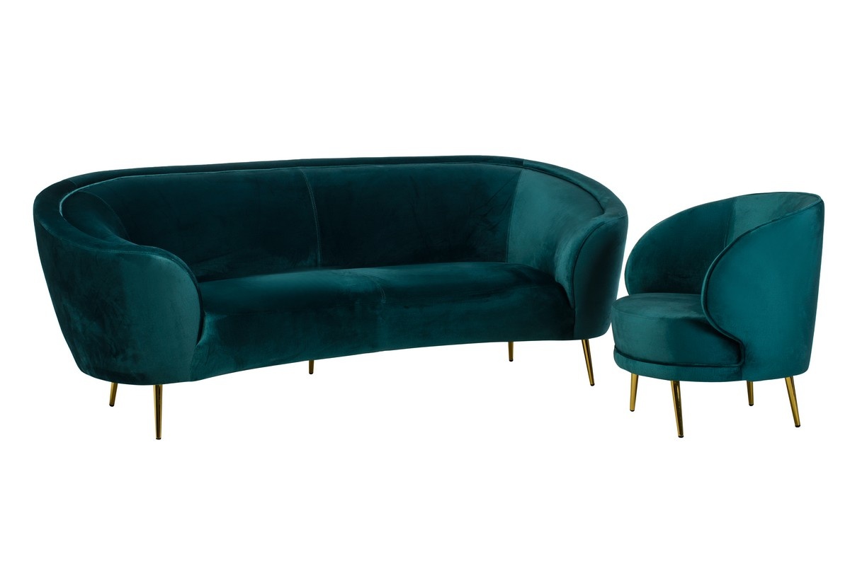 Софа Сильвія Смарагд/Золото Vetro Mebel silviya-emerald-sofa Altek mebli