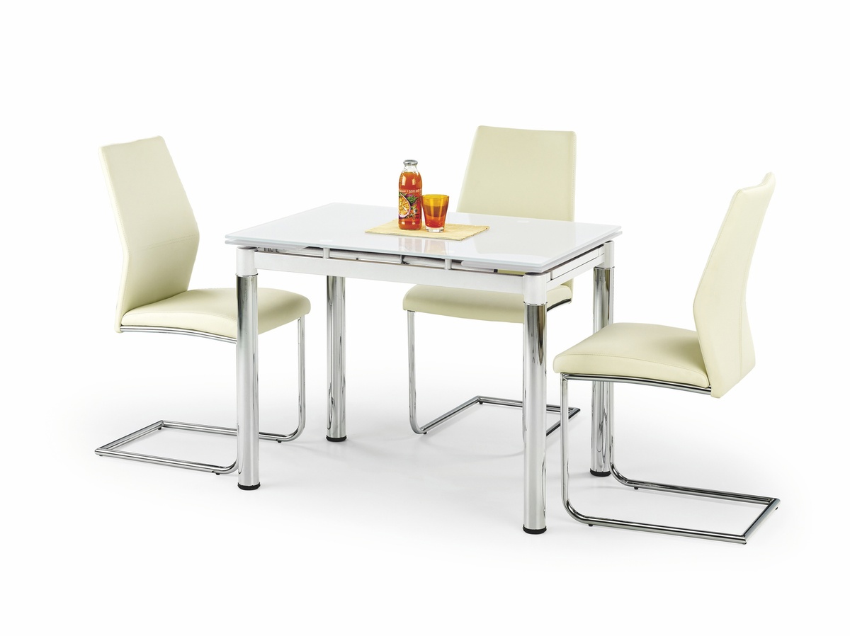 Розкладний стіл LOGAN 2 Білий /Хром LOGAN2-1 Altek mebli
