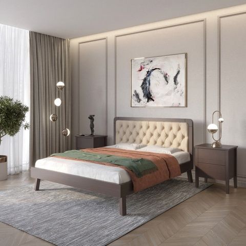 Двуспальная кровать Токио Венге 160&times;200 см MBG-50006-9 Altek mebli