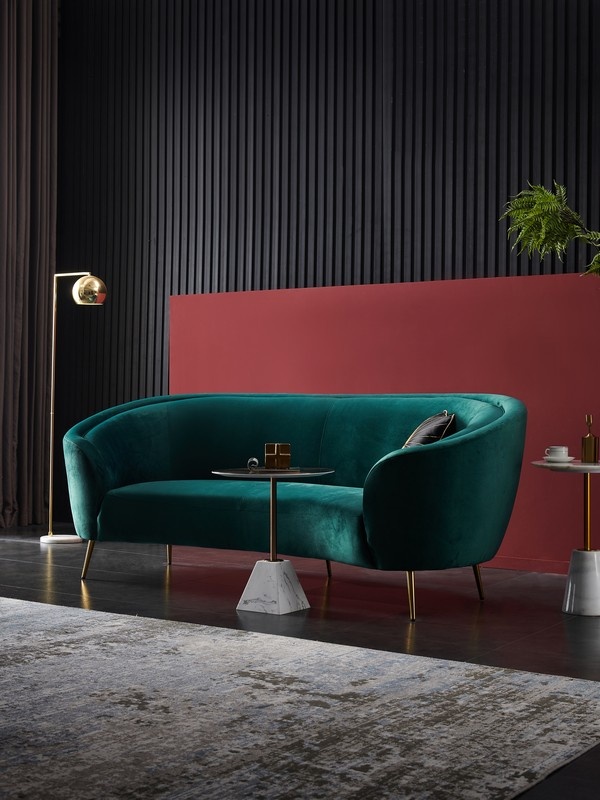 Софа Сильвия Изумруд/Золото Vetro Mebel silviya-emerald-sofa Altek mebli