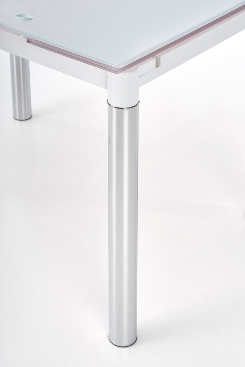 Розкладний стіл LOGAN 2 Білий /Хром LOGAN2-1 Altek mebli