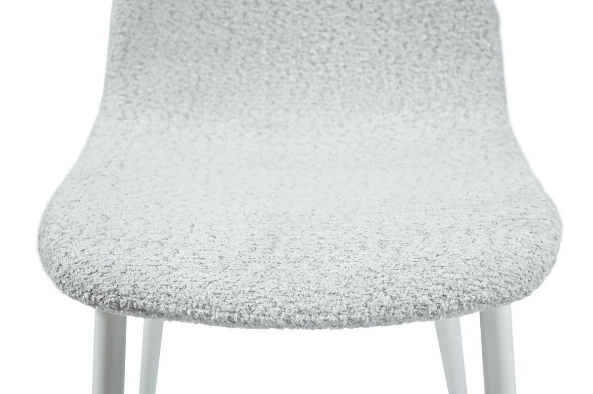 Стул N-160 айвори букле + белый N-160-ivory-boucle/white Altek mebli