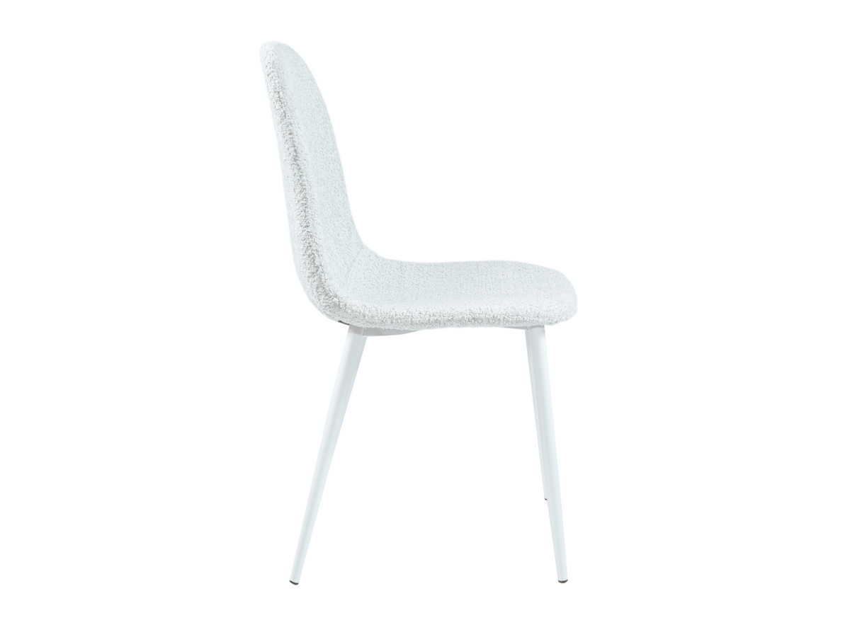 Стул N-160 айвори букле + белый N-160-ivory-boucle/white Altek mebli