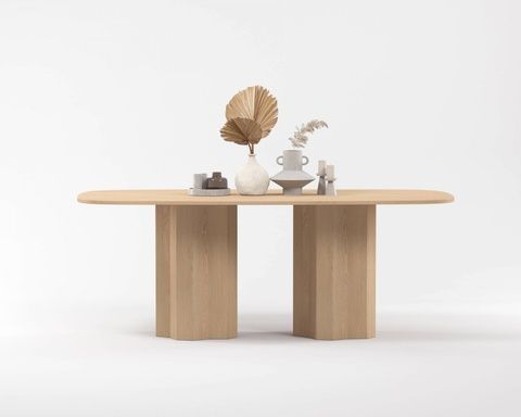 Стол TRAPEZA OVAL 180 дуб TRO-180-01 Altek mebli