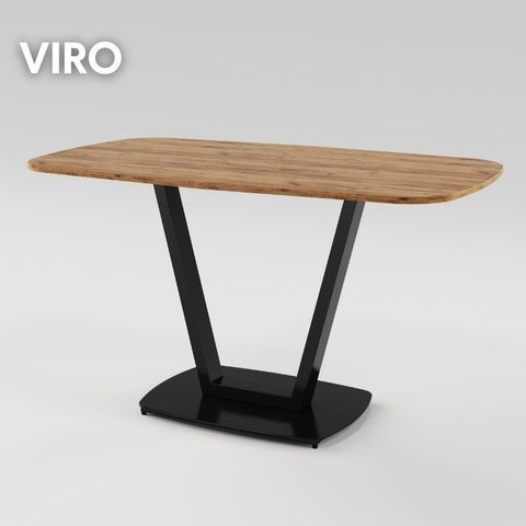 Обідній стіл VIRO 1150 Дуб крафт золотий/Чорний MRM480207 Altek mebli