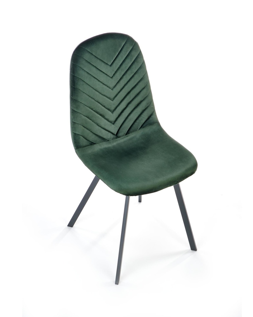 Обідній стілець K462 Темно-зелений/Чорний K462-2 Altek mebli