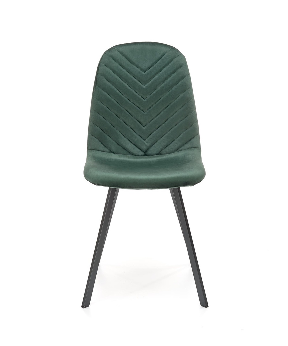 Обідній стілець K462 Темно-зелений/Чорний K462-2 Altek mebli