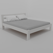 Двоспальне ліжко (дерево) Класик 160х200 Білий 380270 Altek mebli