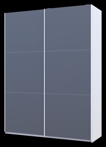 Шкаф купе Doros G-Caiser Белый Графит 2 ДСП / 3 части 160х60х240 (42005087) 42005087 Altek mebli