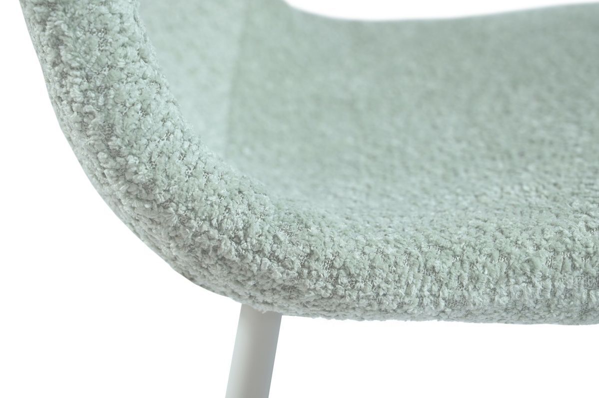 Стул N-160 мятный букле + белый N-160-mint-boucle/white Altek mebli