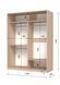 Шкаф-купе E-Line ШК 2.3 Дуб крафт золотой 600x1700x2100 23216017 фото 3 Altek mebli