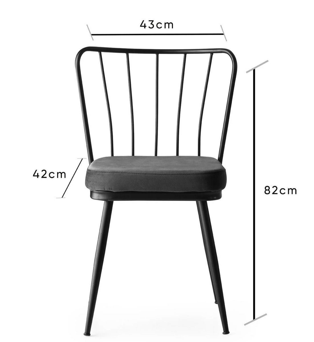 Обеденный стул С110 PUMA 31 Антрацит 20000-2 Altek mebli