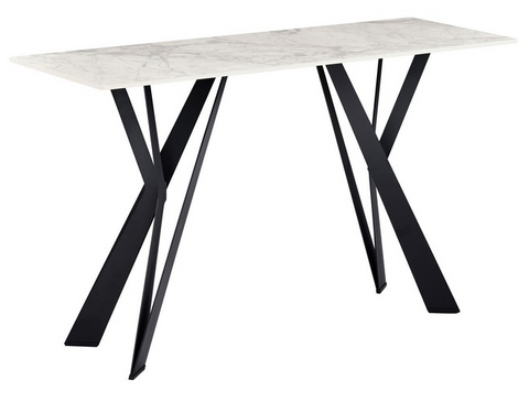 Консоль Тео Бьянко карарра/Черный Teo-console-bianko-kararra/black Altek mebli