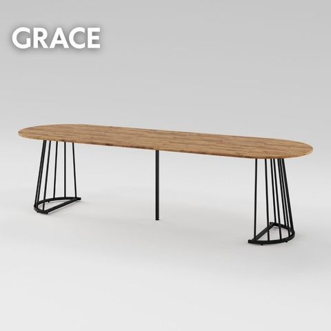 Розсувний стіл GRACE D2200 Дуб крафт золотий/Чорний MRM480159 Altek mebli