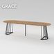 Розсувний стіл GRACE D2200 Дуб крафт золотий/Чорний