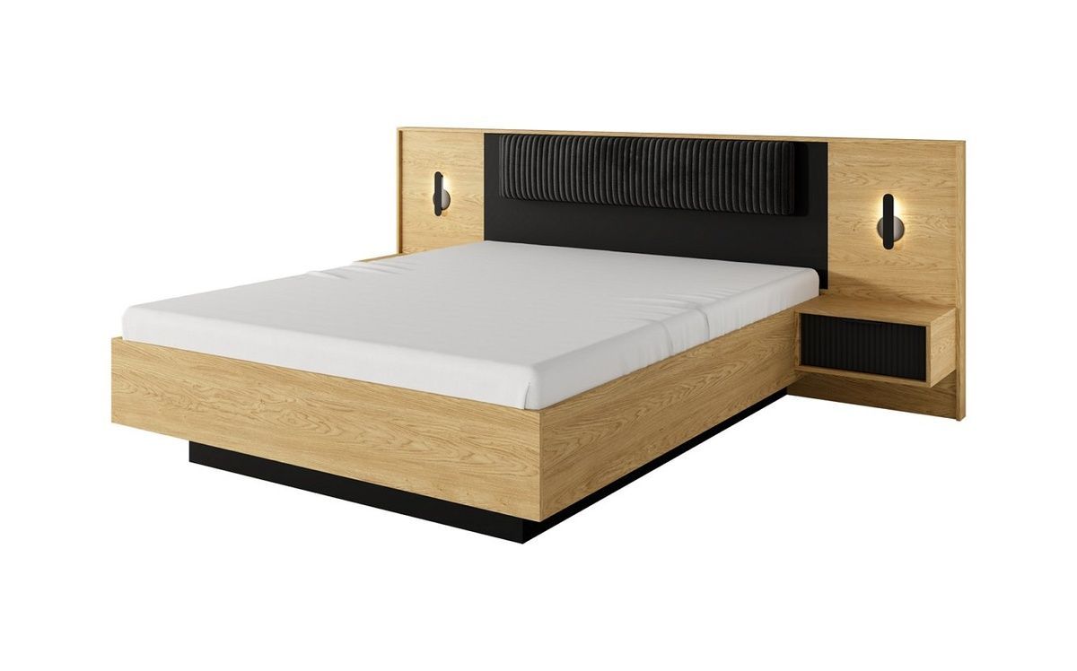 Кровать Baltic 160 Дуб балтийский/Черный PFH-091380 Altek mebli